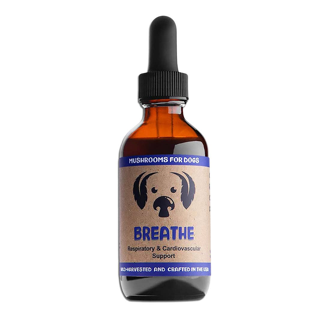 MycoDog Breathe Mushroom Tincture for Respiratory and Cardiovascular Support