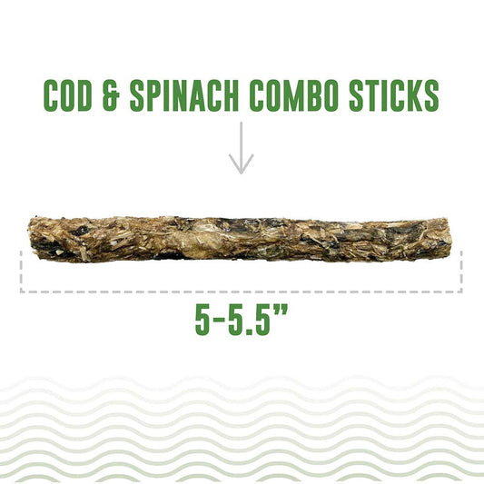 Icelandic+ Cod & Spinach Combo Sticks Dog Treats