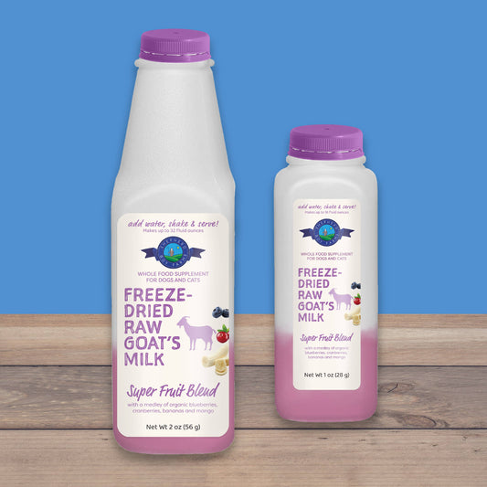 Shepherd Boy Farms Freeze-Dried Raw Goat Milk Topper- Super Fruit Blend: Small