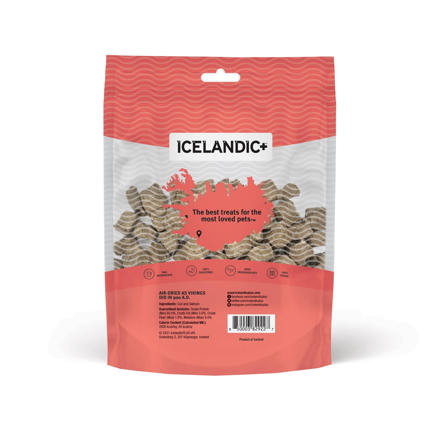 Icelandic+ Cod & Salmon Combo Bites Dog Treat 3.0-oz
