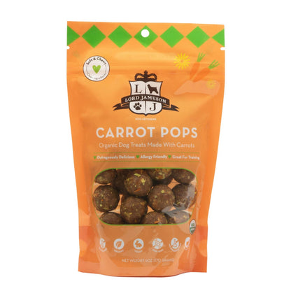 Lord Jameson Carrot Pops Organic Dog Treats 6oz