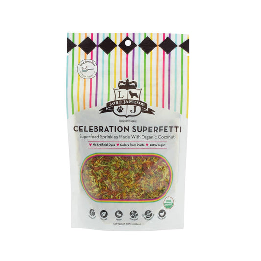 Lord Jameson Celebration SuperFetti Organic Dog Sprinkles - Food Topper