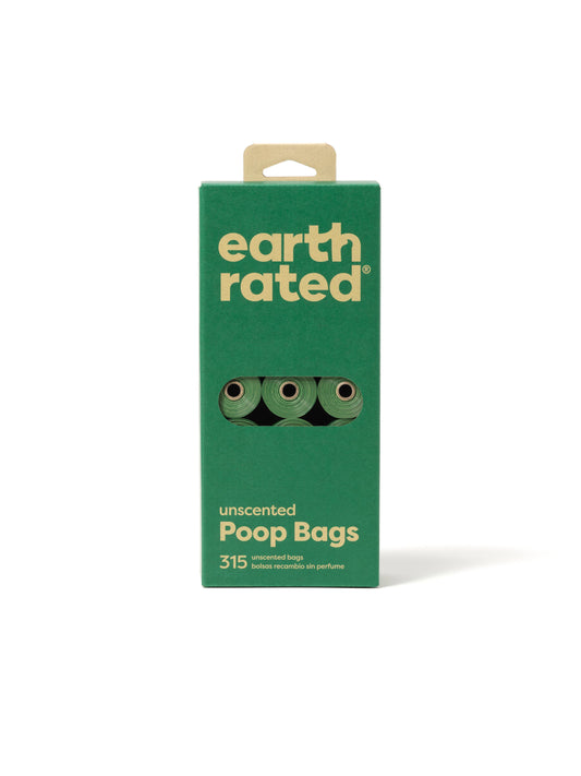 Earth Rated Unscented Poop Bags 315 bags on 21 Refill Rolls