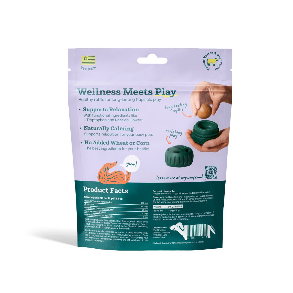 Woof: Calming Wellness Pops: Extra Large