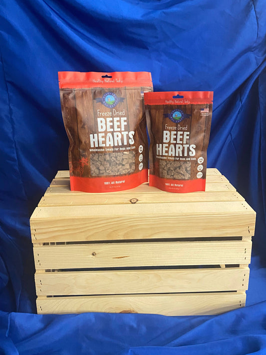 Shephard Boy Farms Freeze Dried Beef Heart Dog and Cat Treats: 3oz