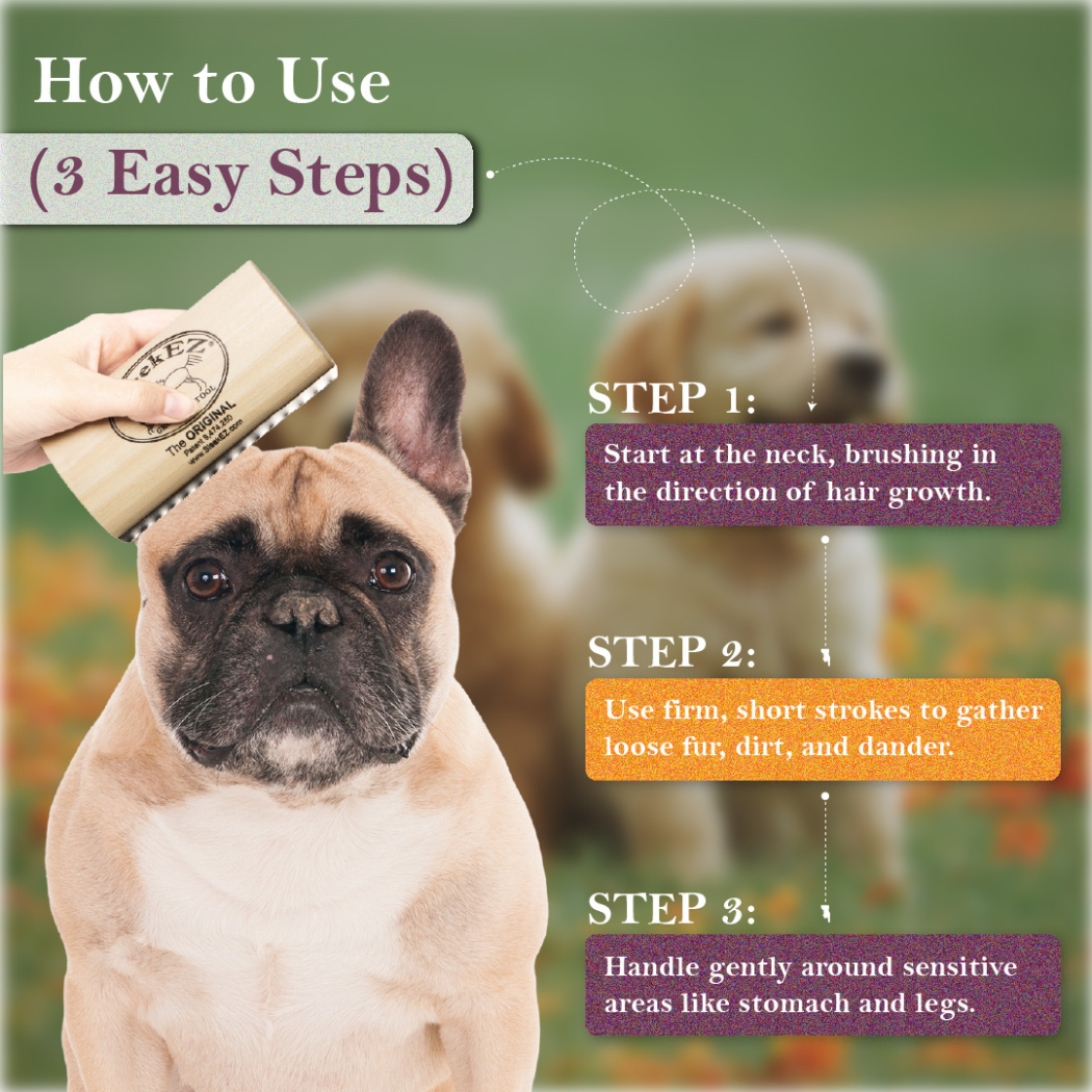 SleekEZ® Dog Brush for Shedding and Grooming (Medium-5 inch)