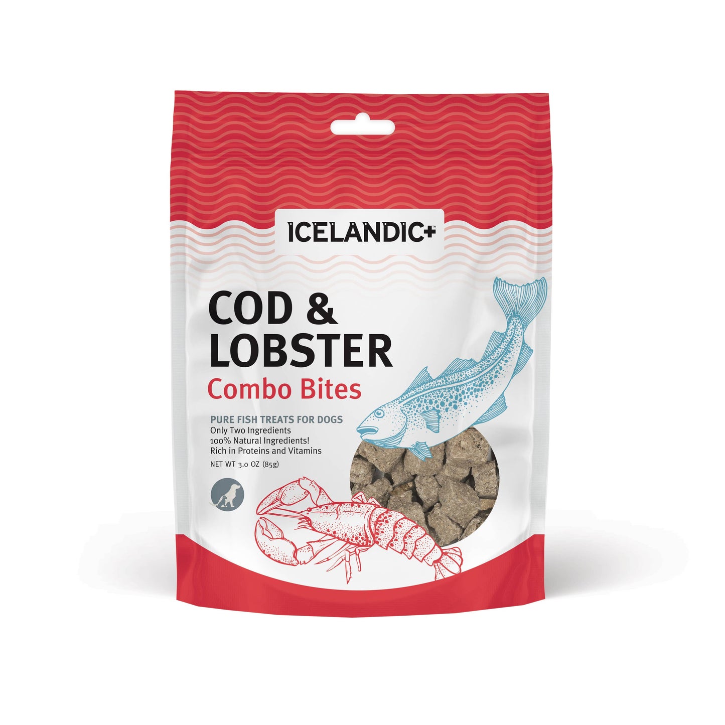 Icelandic+ Cod & Lobster Combo Bites Dog Treat 3.0-oz