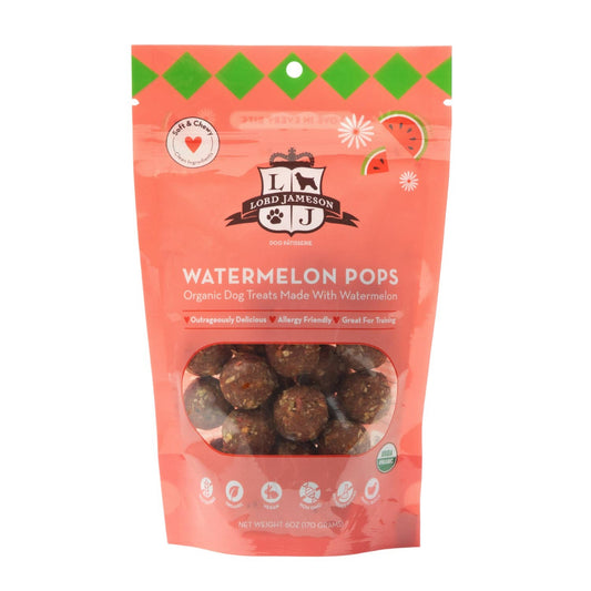 Lord Jameson Watermelon Pops Organic Dog Treats 6oz
