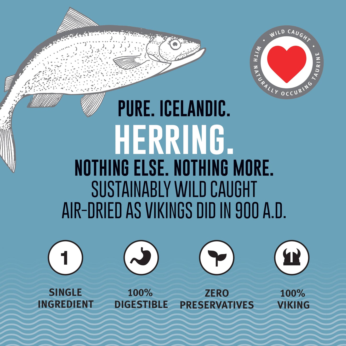 Icelandic+ Herring Whole Fish Dog Treats: 3-oz Bag