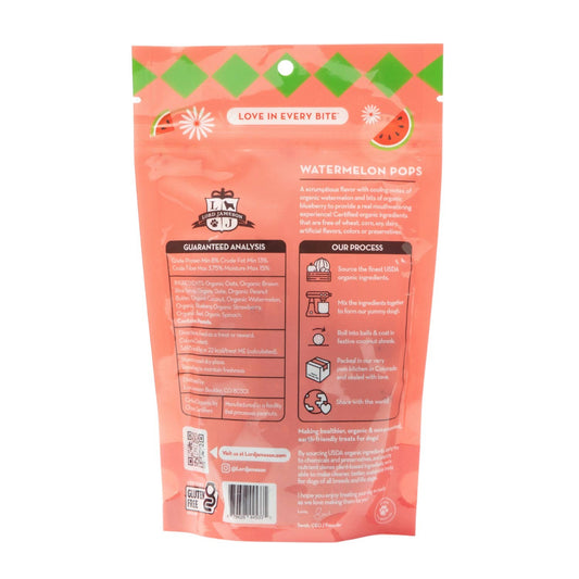 Lord Jameson Watermelon Pops Organic Dog Treats 6oz