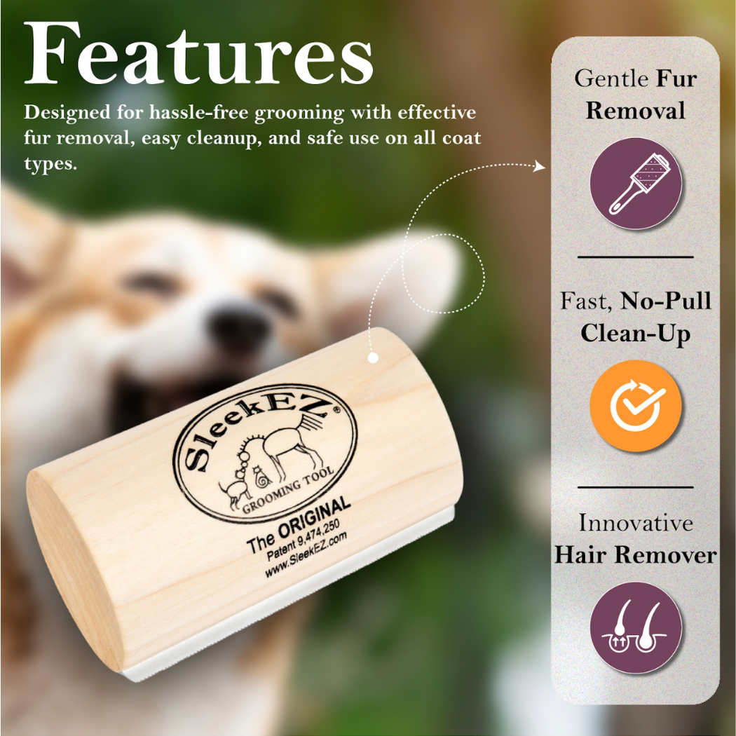 SleekEZ® Dog Brush for Shedding and Grooming (Medium-5 inch)