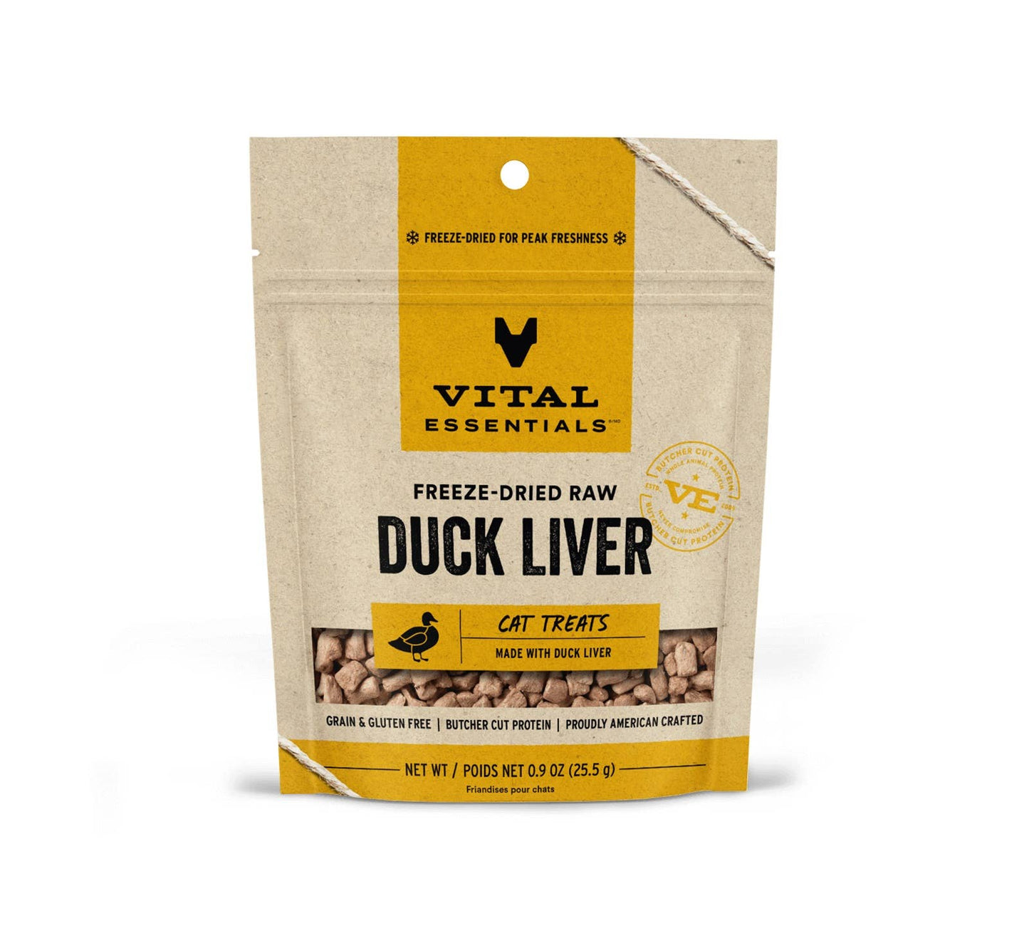 Vital Essentials Duck Liver Freeze Dried Cat Treats 0.9 oz