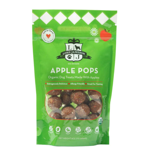Lord Jameson Apple Pops Organic Dog Treats 6oz