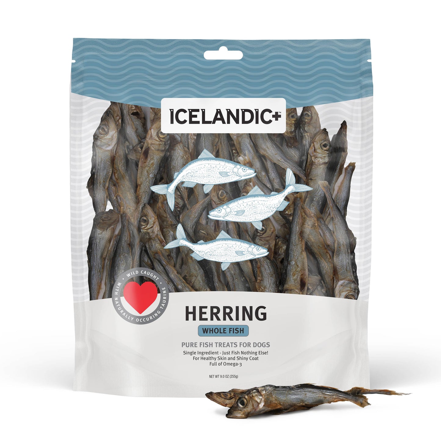 Icelandic+ Herring Whole Fish Dog Treats: 3-oz Bag