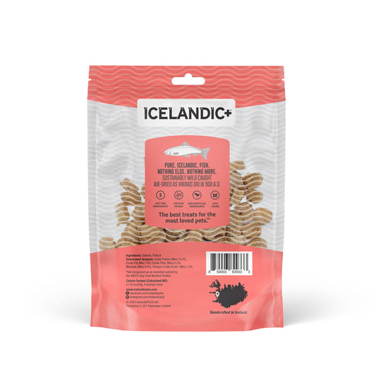 Icelandic+ Salmon Mini Fish Chips Dog Training Treats: 2.5-oz