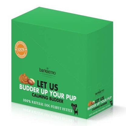 Bark Bistro Relax Rover Buddy Budder 4oz Squeeze Pack 100% All Natural Calming Dog Peanut Butter