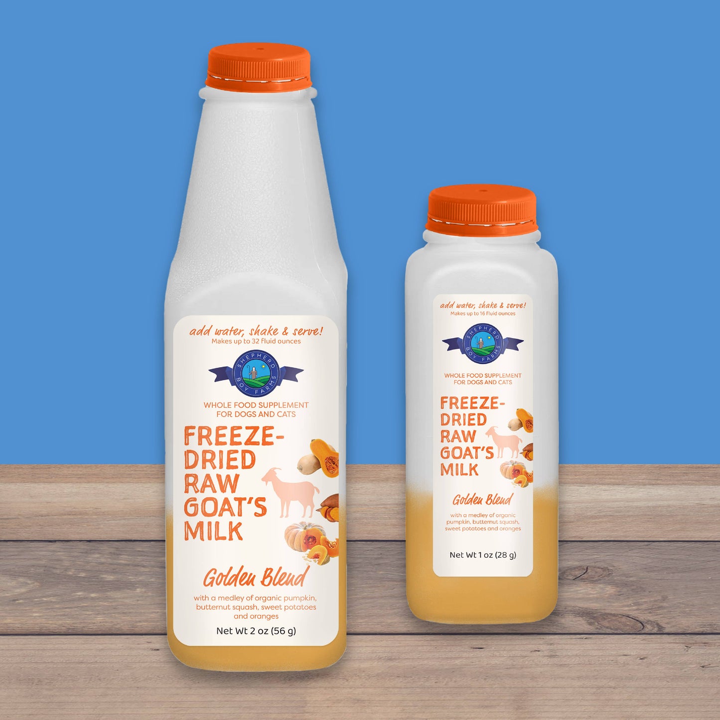 Shepherd Boy Farms Freeze-Dried Raw Goat Milk- Golden Blend: Small