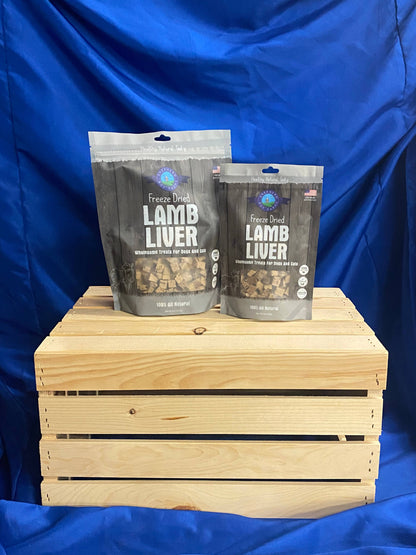 Shepherd Boy Farms Freeze Dried Lamb Liver Dog and Cat Treats: 3oz