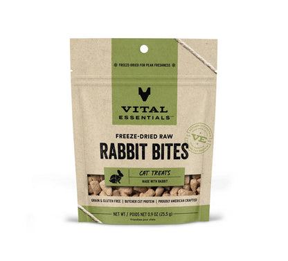 Vital Essentials Rabbit Bites Freeze Dried Cat Treats 0.9 oz